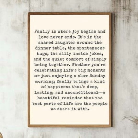 Inspirational Family Quote Poster, Poster Home Decor , Poster Print Only