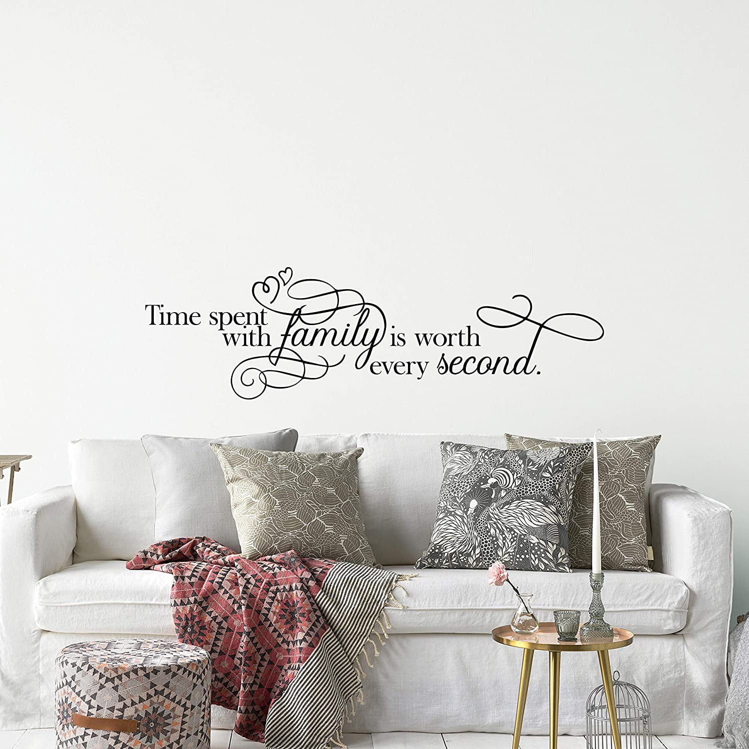 Inspirational Family Wall Decal Quote - 