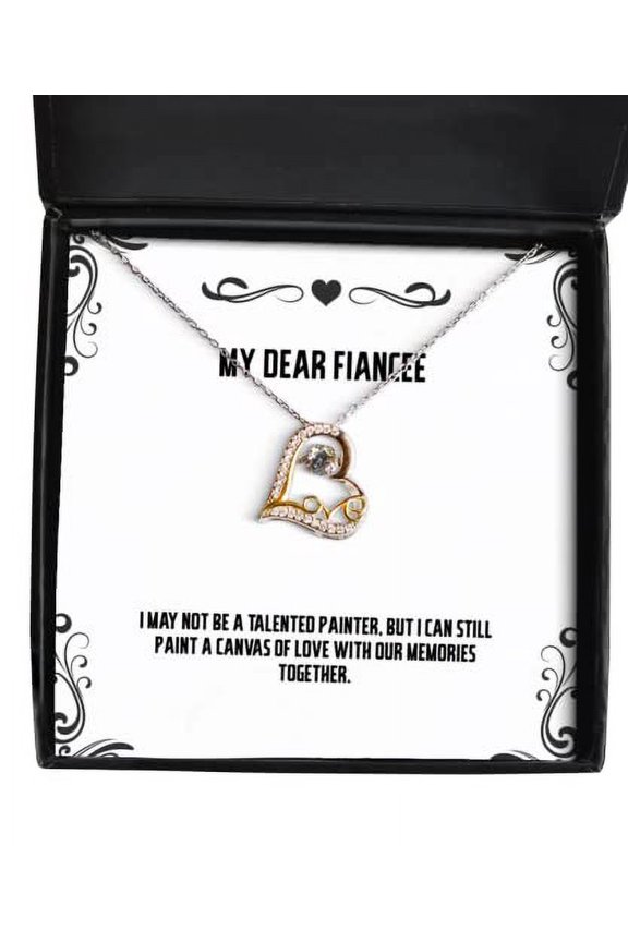 Inspirational Fiancee Gifts, I May not be a Talented Painter, but I can Still Paint a, Fiancee Love Dancing Necklace from, Girlfriend, Boyfriend, Spouse, Significant Other, Partner, Husband, Wife