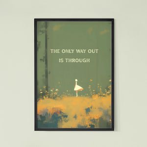 Inspirational Forest Quote Poster, 8x12 UNFRAMED