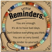 NURFORTA Inspirational Gifts Bracelets for Women: Healing Natural Rainbow Stone Bracelets - Get Well Soon Gifts for Women Sister Friend Bestie - Reminder Bracelet