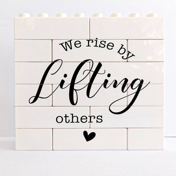 Inspirational Gifts Farmhouse Block Building Bricks Blocks Puzzles For Teamwork Family Cafe Bathroom School Home Bedroom Living Room Office Kitchen Farm Shelf Table Desk Decorations