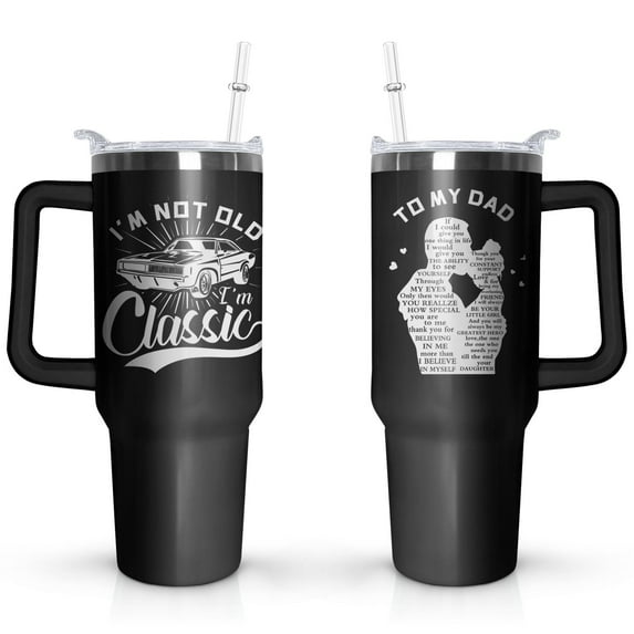 Inspirational Gifts for Men, Sometimes You Forget You're Awesome 40 Oz Tumbler with Handle and Straw, Birthday Gifts for Him Husband Dad and Boyfriend