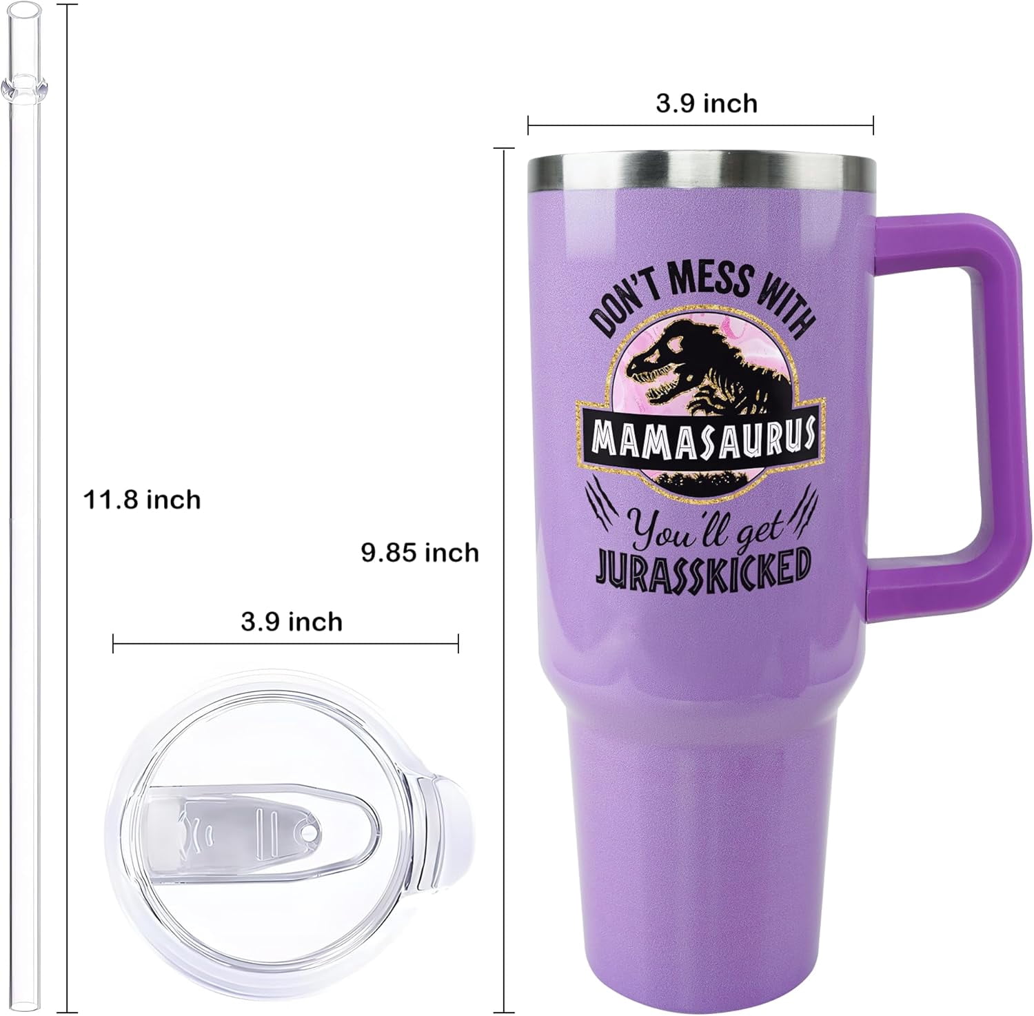 Inspirational Gifts for Women, Birthday Gifts for Mom Women Best Friend Her, 40 oz Tumbler with Handle and Straw, Christmas,Valentines Day,Mothers Day Gifts for Wife Female Sister Daughter Coworker