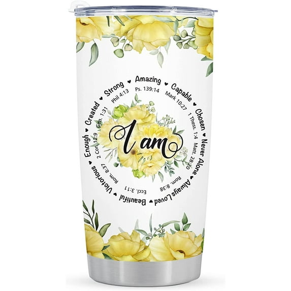 Inspirational Gifts for Women, Birthday Gifts for Women, Best Friend, Sister, Mom, Christian Gifts for Women, Religious Gifts for Women, Bible Verse Christmas Gifts Stainless Steel Tumbler, 20 Oz