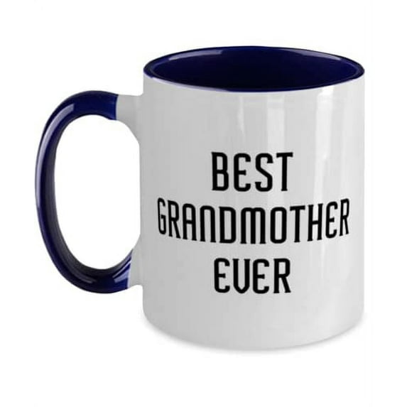 Inspirational Grandmother Two Tone 11oz Mug, Best Grandmother Ever, Useful for Grandmom, Mother's Day