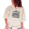 thumbnail image 1 of Inspirational Graphic Tee, Mental Health Awareness Shirt, Positive Message T-Shirt, It's Okay Not To Be Okay, Uplifting Quote Tee, Ivory Comfort Colors T-Shirt, 3XL, 1 of 1
