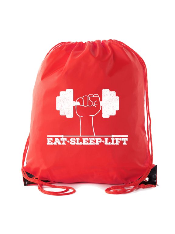 Inspirational Gym Quote Bags, Gym Drawstring Backpacks for Fitness Motivation