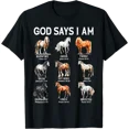 thumbnail image 1 of Inspirational Horse Graphic T-Shirt for Faith and Motivation, 1 of 5