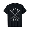 thumbnail image 1 of Inspirational Iron Sharpens Iron Graphic T-Shirt for Athletic Performance, 1 of 5