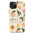 thumbnail image 1 of Inspirational John 13:7 Peach Design Touch Case, Dual Layer Phone Case for iPhone 11 12 13 14 15 16 Pro Max Mini Plus, 1 of 6