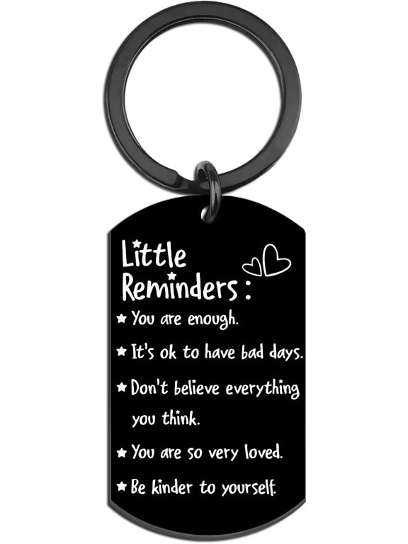 Inspirational Keychain Gifts for Men Motivational Gifts for Teen Encouragement Gift Ideas Thinking Of You Gift for Men Women Proud Of You Presents You Are Enough Keychain
