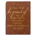 thumbnail image 1 of Inspirational Leather Journal Notebook Lined Hardcover Writing Notebook 8.3" X 5" Leather Diary Motivational Journal For Work Study & Daily Use Perfect Present For Women & Men, 1 of 9
