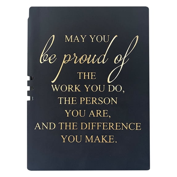 Inspirational Leather Journal Notebook Lined Hardcover Writing Notebook 8.3" X 5" Leather Diary Motivational Journal For Work Study & Daily Use Perfect Present For Women & Men
