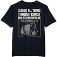 thumbnail image 1 of Inspirational Lion Graphic T-Shirt for Christian Faith and Motivation, 1 of 5