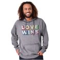 thumbnail image 1 of Inspirational Love Wins Rainbow Hoodie Sweatshirt Women Men Brisco Brands S, 1 of 6