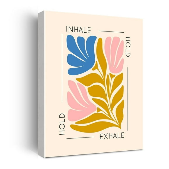 Inspirational Mental Health Wall Art Poster Psychology Leaves Canvas Painting Therapy Office Wall Decor Birthday Thank You Encouragement Gifts for Women Man Counselor