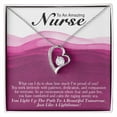 thumbnail image 1 of Inspirational Message for Nurse Forever Necklace w Message Card, 1 of 20