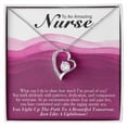 thumbnail image 1 of Inspirational Message for Nurse Forever Necklace w Message Card, 1 of 20