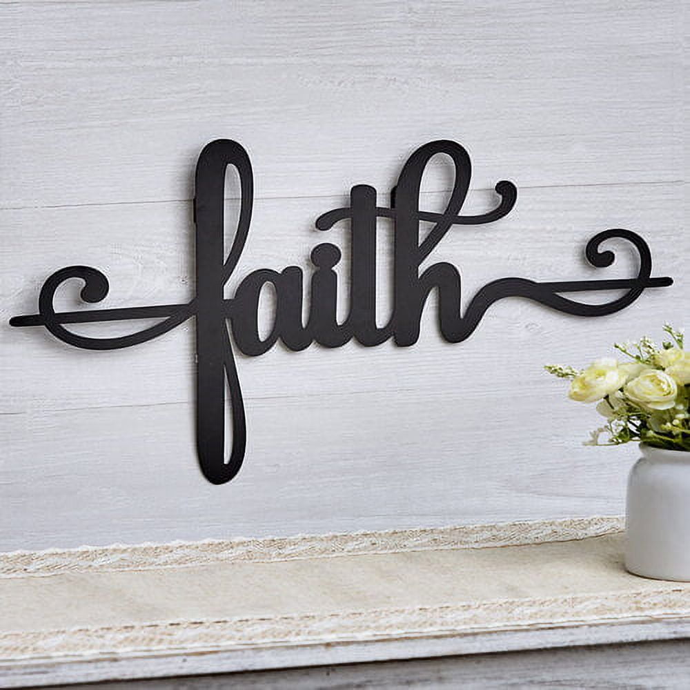 Inspirational Metal Wall WordsFaith