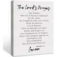 thumbnail image 1 of Inspirational Modern Minimalist Bible Verse Wall Art Decor, The Lord''s Prayer Scripture Wall Decor, Christian Framed Canvas Poster Print 12 x 15 inch Decoration Painting for Home Office, 1 of 5