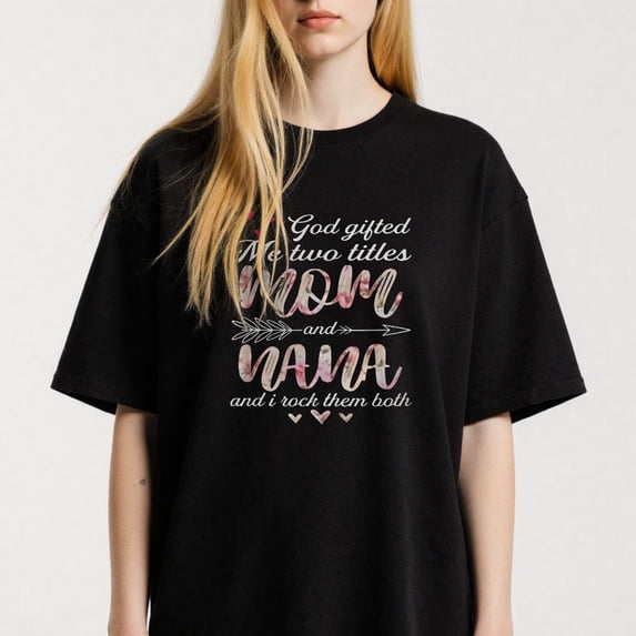 Inspirational Mom Mama Graphic for Women Casual Tee print T Shirt