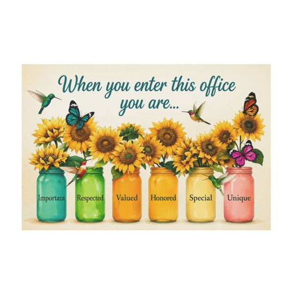 Inspirational Motivational Quote Canvas Wall Art For Home Office 12*18in