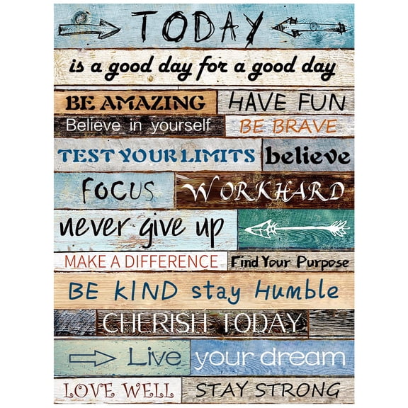 Inspirational Motivational Quote Diamond Painting Kits for Adults, 5D Full Drill Positive Affirmation Diamond Art, DIY Never Give Up Work Hard Gem Painting Crafts for Home Wall Decor Gifts