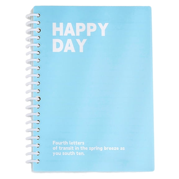 Inspirational Notebook, Oimcto Notebooks for School & Work, Hardcover Journal with Customizable Page, 5.7 X 8.07 Inches, 120 Lined Pages, College Ruled, Acid-Free Paper, Great Gift, Blue