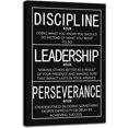 thumbnail image 1 of Inspirational Office Canvas Wall Art Motivational Entrepreneur Proverb Disclpline Noun Leadership Noun Perseverance Noun Painting Poster Artwork Home Wall Decor Framed Ready to Hang[12"W X 18"H], 1 of 7