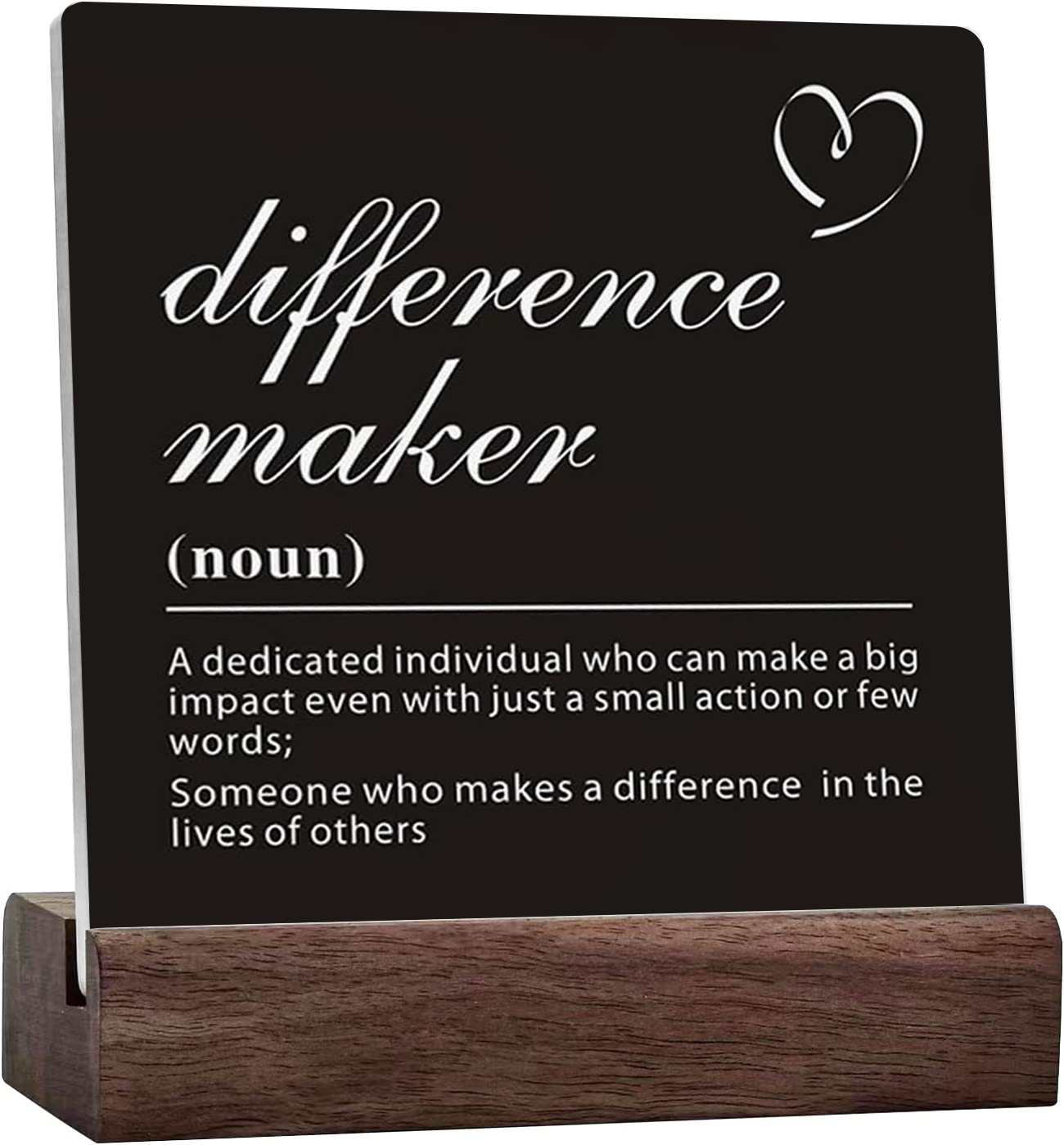 Inspirational Office Decor,Difference Maker Definition Sign,Office ...
