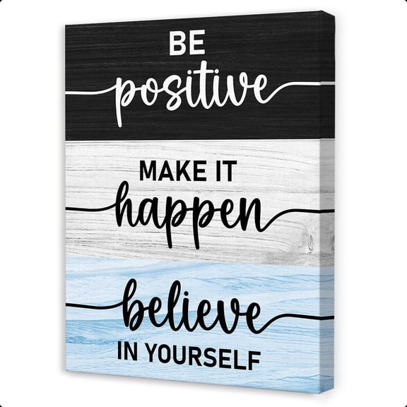 Inspirational Office Wall Art,Positive Quotes Wall Decor,Motivational Canvas Wall Art for Workplace Home Cubicle Office
