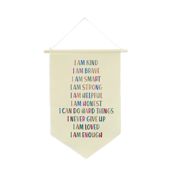 Inspirational Pennant Flag for Enhancing Your Space with Bright Color