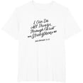 thumbnail image 1 of Inspirational Philippians 4:13 Quote T-Shirt for Motivation and Faith, 1 of 5