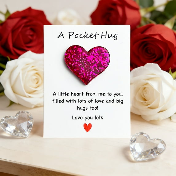 Inspirational Pocket Gifts, Valentine's Day Small Cute Gifts Little Pocket Hug, Pocket Hugs for Women Hug Card, Pocket Hugs Pocket Hugs for Mothers Day(1pcs)