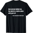 thumbnail image 1 of Inspirational Positive Message Quote T-Shirt for Spreading Kindness and Love, 1 of 5