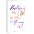 thumbnail image 1 of Inspirational Positive Quotes Wall Decor - Believe you can and you're halfway there (Framed 11"x14"), 1 of 3