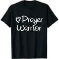 thumbnail image 1 of Inspirational, Prayer Warrior T-shirt. Faith Sayings Tee, 1 of 2