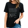 thumbnail image 1 of Inspirational Psalms 91 KJV Bible Verses Christian Trendy Women's Graphic Tee - Short Sleeve Shirts for Women with Cool Prints, 1 of 5