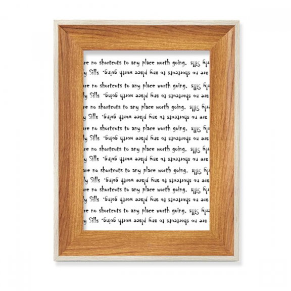 Inspirational Quote About Path By Beverly Sills Desktop Wooden Photo Frame Display Picture Art Painting Multiple Sets