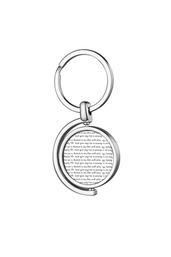 Inspirational Quote About Path By Beverly Sills Rotating Keychain Metal Keyring Holder