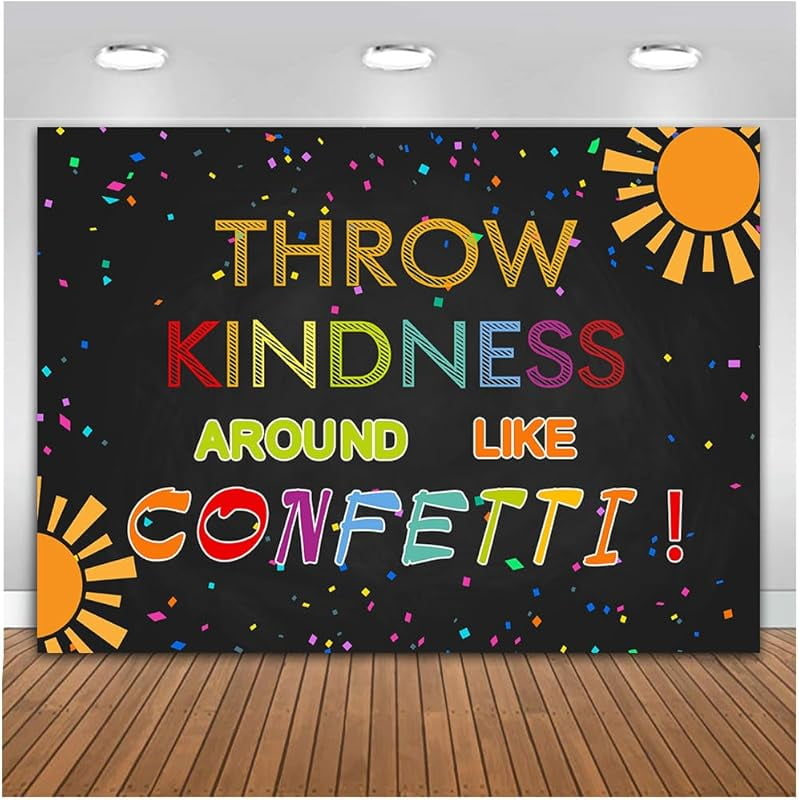 Inspirational Quote Backdrop for Photography Throw Kindness Around Like ...