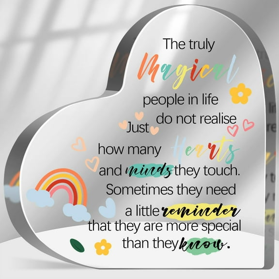 Inspirational Quote Gifts, Cute Motivational Office Desk Decor, Thank You Gifts for Teacher Teaching Assistant, Gifts for Students Classmates Teacher Mentor Graduation