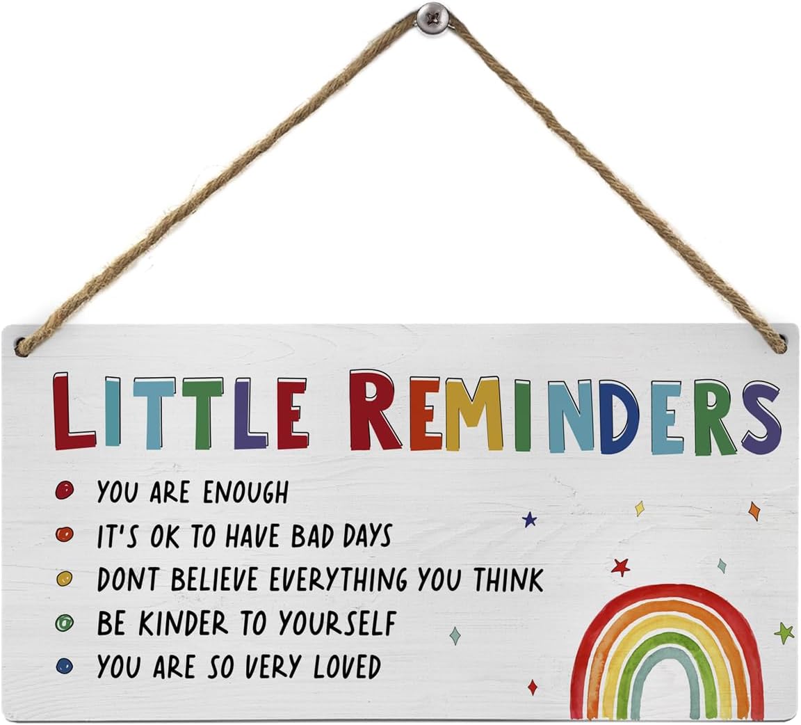 Inspirierende Kosmetiktasche – Mit Spruch „You Are Enough“, 22,9x17,8 Cm, Wasserdicht, Bunt Bedruckt, Mit Reißverschluss