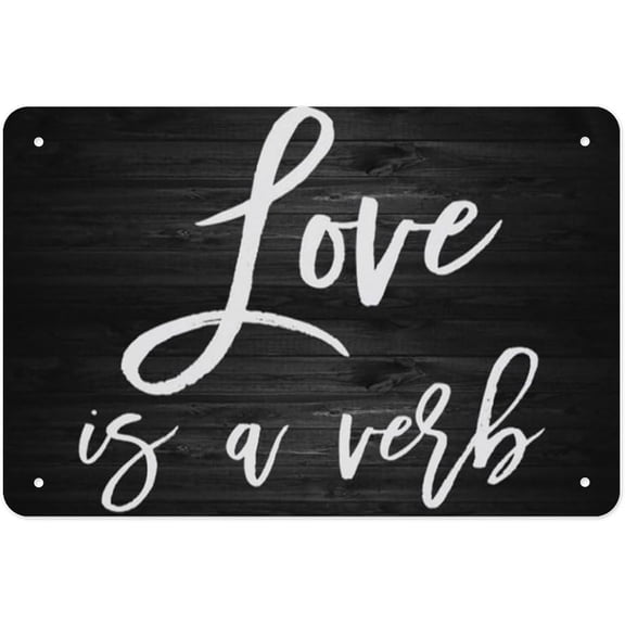 Inspirational Quote Metal Tin Wall Sign 8x12 Inch Rustic Decor for Living Room