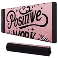thumbnail image 1 of Inspirational Quote Mouse Pad, Stay Positive Work Hard and Make It Happen Motivational Pad for Women, Square  Non-Slip Rubber Base MousePads Office Laptop, 1 of 6
