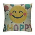 thumbnail image 1 of Inspirational Quote Pillow Covers Double-sided printed Colorful Be Happy Be Brave Cushion Cover Farmhouse Decor Pillowcases For Home Classroom Reading Corner ,Gifts for Kid Family Friend, 1 of 5