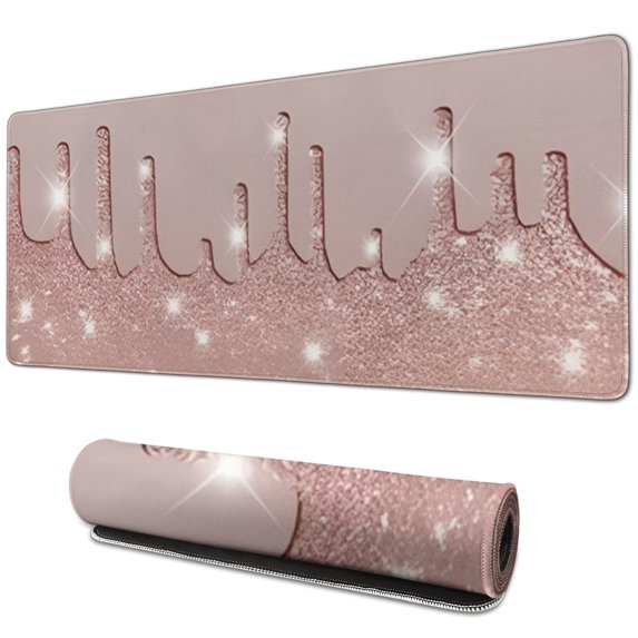 Inspirational Quote Pink Mouse Pad - Enhance Your Desk Space with Cute Pink Accessories - Large 31.5x11.8 Inch Desk Mat and Laptop Protector