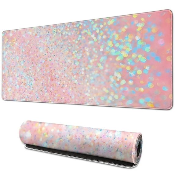 Inspirational Quote Pink Mouse Pad - Perfect Addition for a Cute and Organized Desk - Large 31.5x11.8 Inch Desk Mat, Keyboard Pad, Laptop Protector