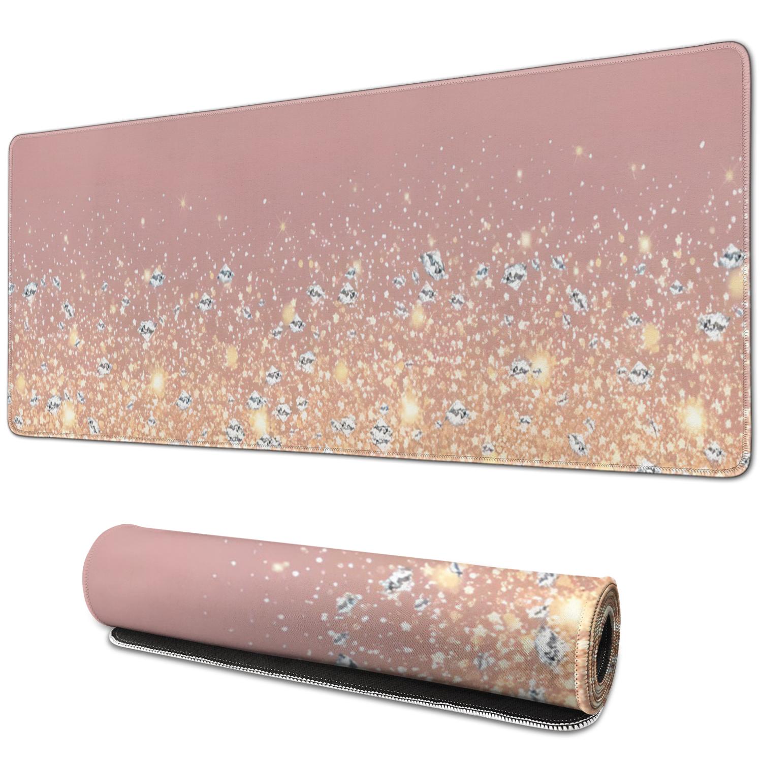 Inspirational Quote Pink Mouse pad for Desk Cute Pink Desk Accessories ...